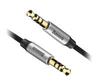 BASEUS Audio Jack 3,5 - Jack 3,5 Yiven 1,5 m czarno - srebrny CAM30-CS1 - 1178292 - zdjęcie 2